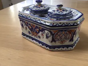 Faience de Rouen - inktstel van faîence de Rouen kopen? Bied vanaf 50!