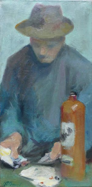 Niet of onleesbaar gesigneerd - Kaartspeler kopen? Bied vanaf 10!