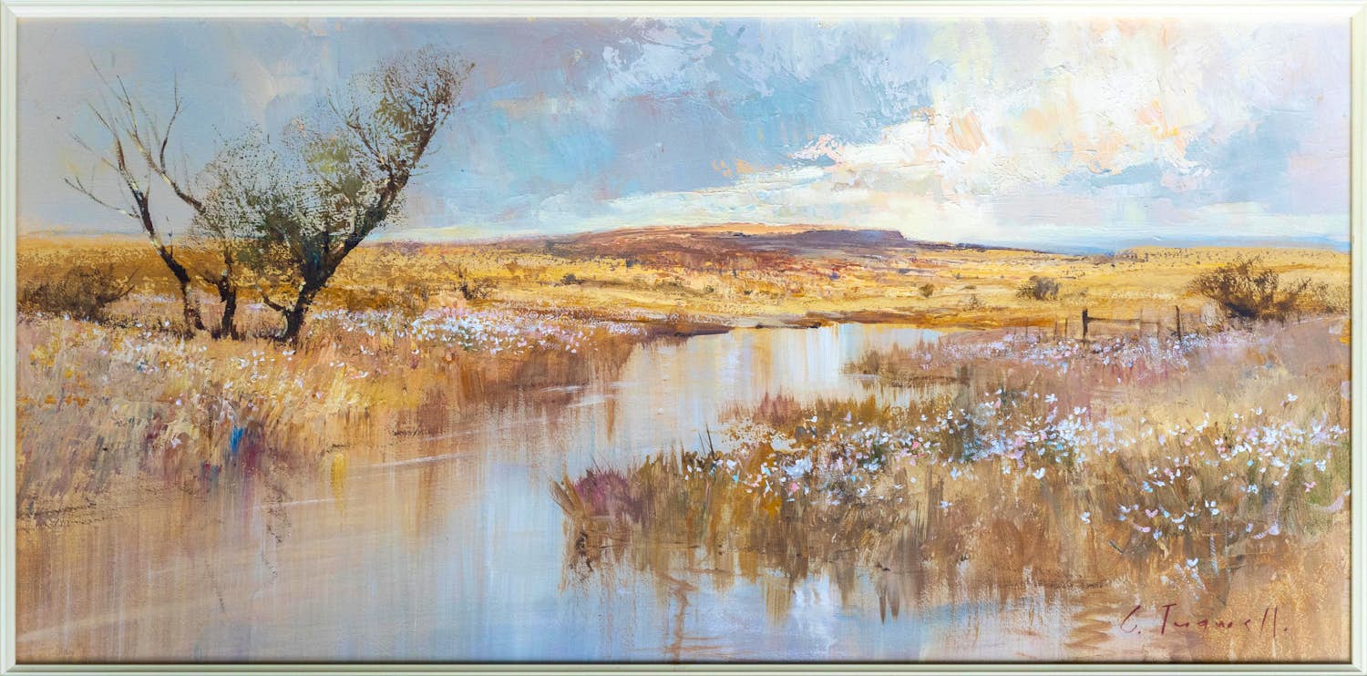 Chris Tugwell - Landscape with Tree and Water kopen? Bied vanaf 250!