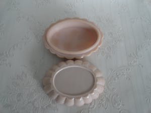 Curt Schlevogt - Zeepdoos van roze persglas kopen? Bied vanaf 1!