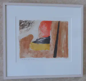 Jan Dijker - ABSTRACTIE / KLEURLITHO / 58x63cm / KADER / SIG / 1993 kopen? Bied vanaf 55!