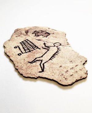 Banksy - Peckham Rock Wooden Postcard (2018) kopen? Bied vanaf 535!