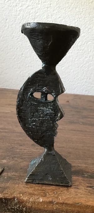 Corry Ammerlaan - Verbronsd zwaar beeldje, masker kopen? Bied vanaf 1!