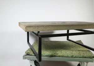 Paul Kingma - Salontafel met natuurstenen blad (Zwaar!) kopen? Bied vanaf 350!