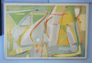 Bram van Velde - Groot werk: abstractie in vijf kleuren kopen? Bied vanaf 420!