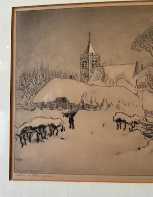 Toon de Jong - Winter in Blaricum kopen? Bied vanaf 75!