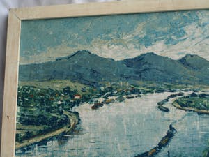 Clement van Vlaardingen - Ingelijst, olieverf op doek , “Bonn” – ca. 1960 kopen? Bied vanaf 75!