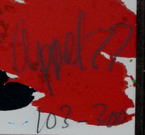 Karel Appel - Kleuren zeefdruk: het gele hoofd - 1977 kopen? Bied vanaf 250!