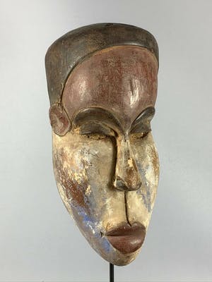 Bakongo - 200404 - Tribal used African Bakongo Mask - Congo. kopen? Bied vanaf 35!