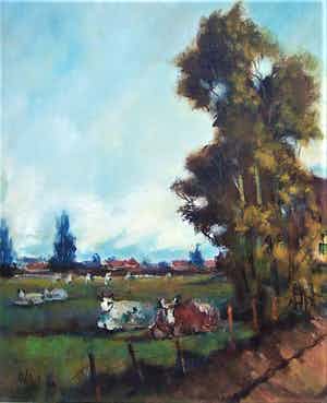 Pie Wilhelmus - Koeien in het Geuldal verkocht voor € 65!