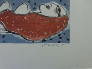 Corneille - KOPPEL NAAKTE VROUWEN / KLEURLITHO / 50x70cm / SIG 1975 kopen? Bied vanaf 95!
