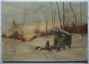 Johan Frederik Wilhelm Isselmann - Naar het schilderij van Pierre-Marie Beyle , La dernière étape de Coco kopen? Bied vanaf 20!