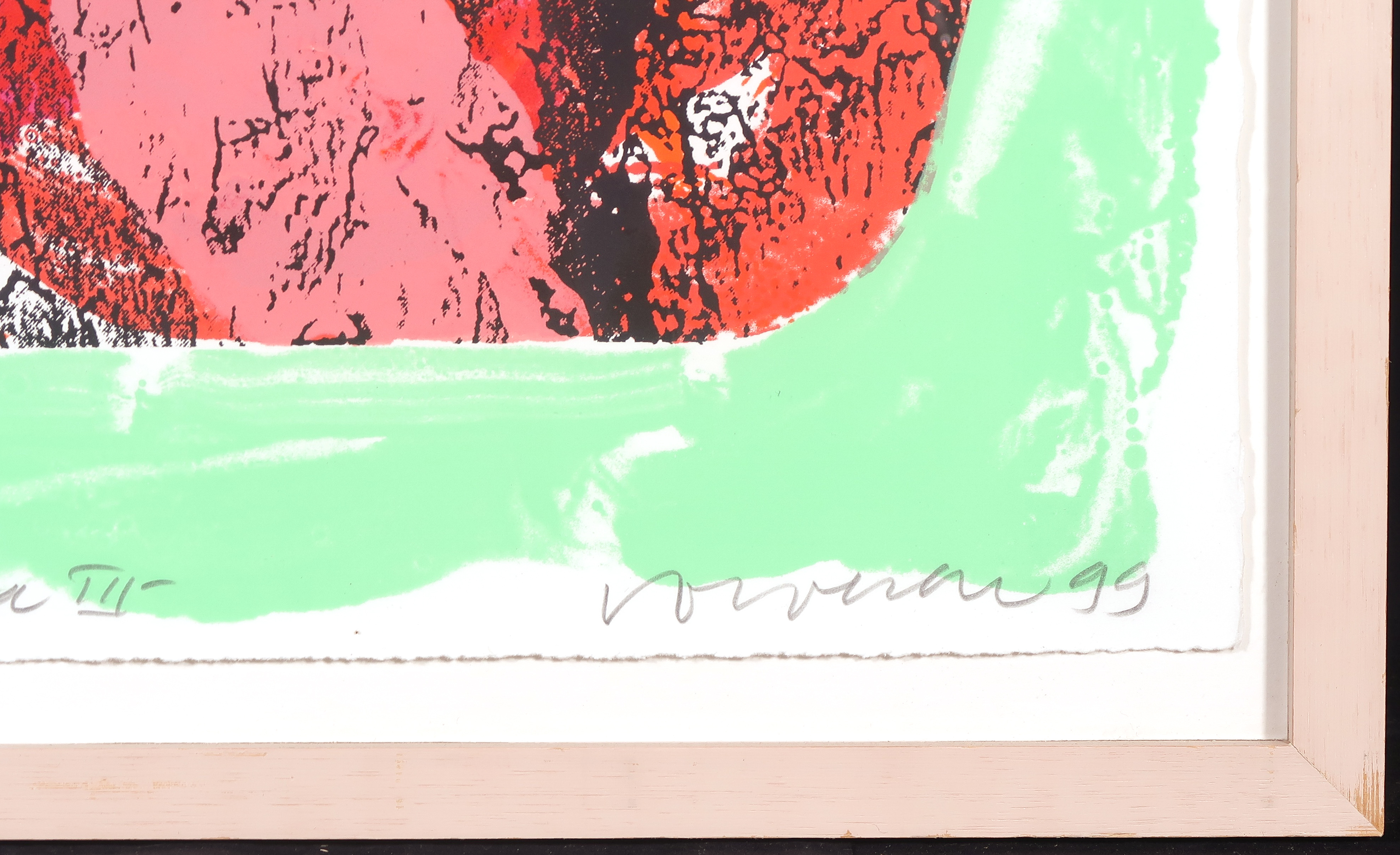 Jelis van Dolderen - Zeefdruk, La Montanara III - Ingelijst kopen? Bied vanaf 35!