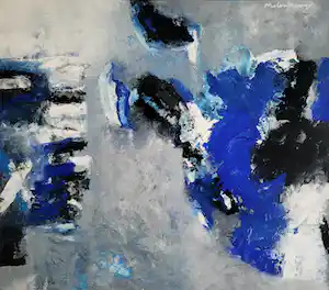 Nico Molenkamp - Masker in blauw verkauft für € 1250!
