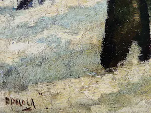 Gerrit Polder - omstreeks 1930 impressionistisch olieverf - winterlandschap -gesigneerd kopen? Bied vanaf 53!