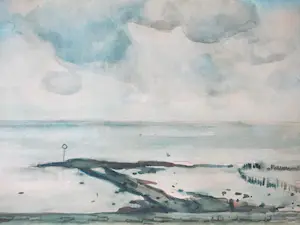 Piet Hein van Asperen - Friese waddenkust - Gemengde techniek kopen? Bied vanaf 80!