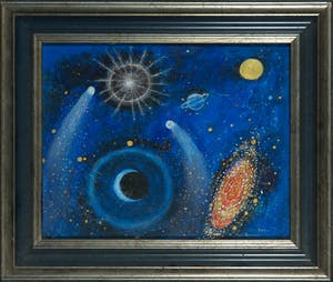 Bitia Rosendor - Acryl op hardboard, Ruimte kopen? Bied vanaf 1!