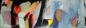 Pieter Vermeulen - Acryl op doek, Dorpsgezicht - Ingelijst (Zeer groot) kopen? Bied vanaf 250!
