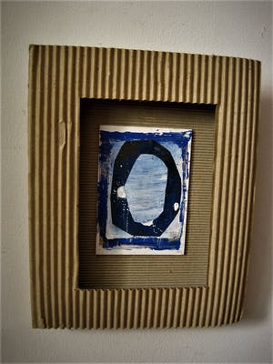 Harm van Ee - Bijzonder geabstraheerd miniatuur object / olieverf(je) "Portret" gesigneerd kopen? Bied vanaf 20!