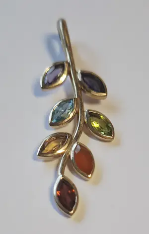 Zilveren hanger met Chakra blaadjes. kopen? Bied vanaf 45!