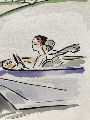 Kees van Dongen - Kees van Dongen - In de auto - 1925 kopen? Bied vanaf 475!
