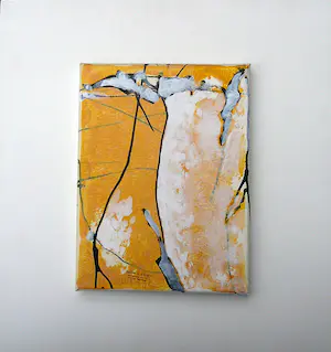 Willem Snitker - Zonlicht in tuin -acryl 1999- kopen? Bied vanaf 50!