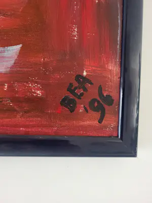 Niet of onleesbaar gesigneerd - Abstracte meerkleurige Roos kopen? Bied vanaf 10!