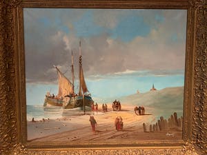 Edward Douwes Dekker - Landschap - strand en schepen op zee kopen? Bied vanaf 50!