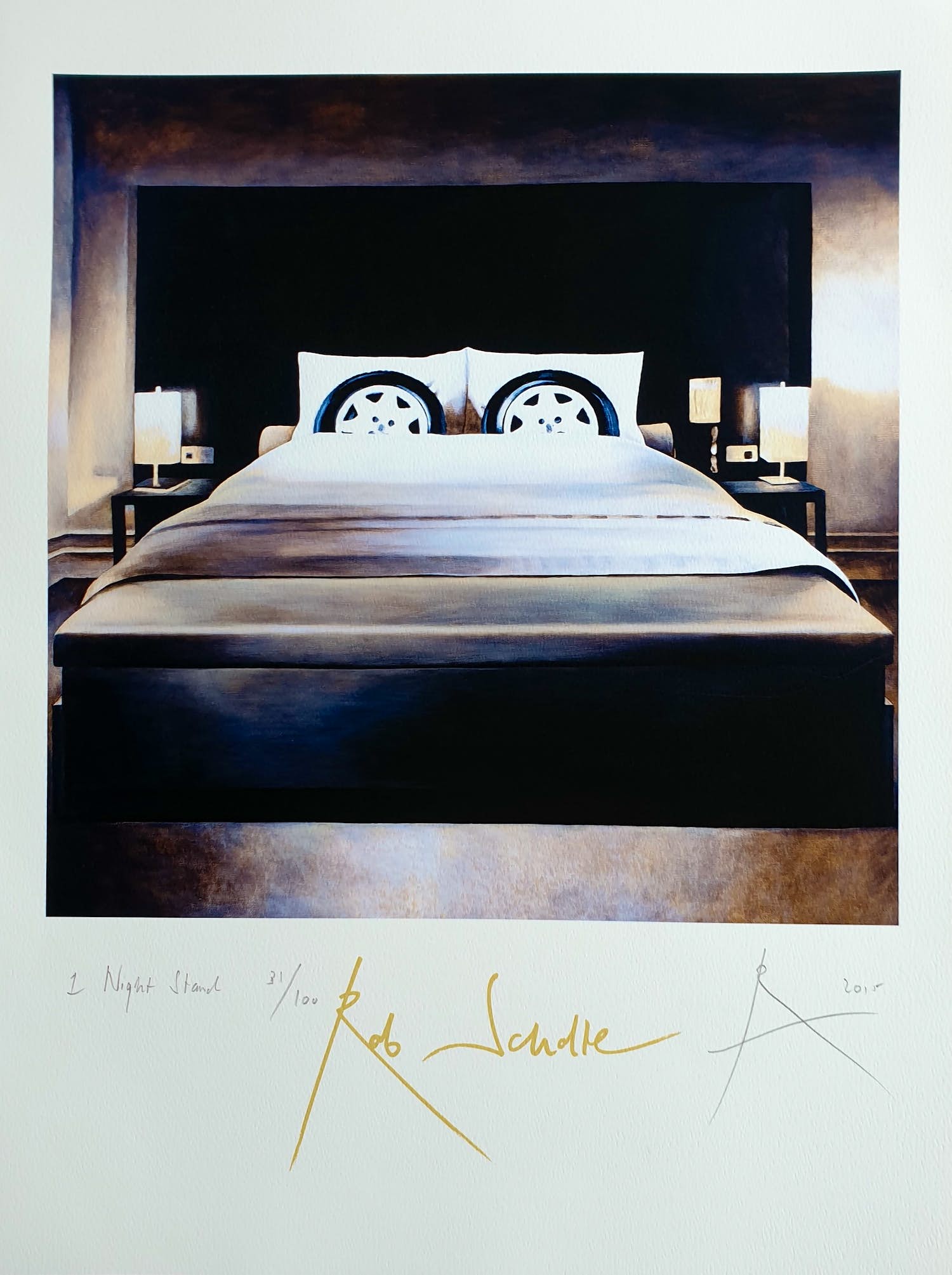 Rob Scholte - "1 Night Stand" - 2015 - 58 x 43 cm- 53/100 verkocht voor € 50!