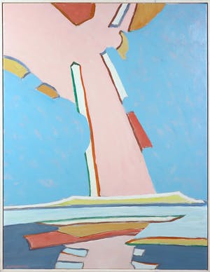 Paul Overhaus - Olieverf op doek, Roze wolk - Ingelijst kopen? Bied vanaf 100!