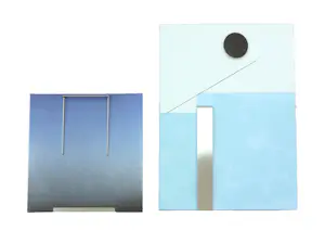 AcheterMenno Meijer - Lot van twee 3d-geometrisch-abstracte werken in gemengde techniek (verf, metaal)? Enchérissez de 50!