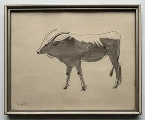 Charles Eyck - Aquarel/tekening | 'Studieschets' | (Uniek werk) kopen? Bied vanaf 1!