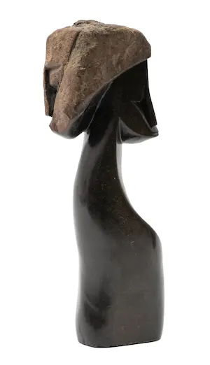 Chitua Jemali - Beeld van gesneden steen: Januskop - 1996 kopen? Bied vanaf 149!