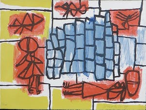 Corneille - Zeefdruk, Zonder titel, Ingelijst kopen? Bied vanaf 200!