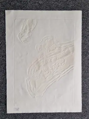 Cees Kortlang - Grote handgekleurde reliëf Ets/aquatint - potloodges. - zeer kleine oplage (10) kopen? Bied vanaf 59!