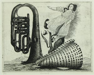 Herman Berserik - Ets, Stilleven met muze - Ingelijst kopen? Bied vanaf 50!