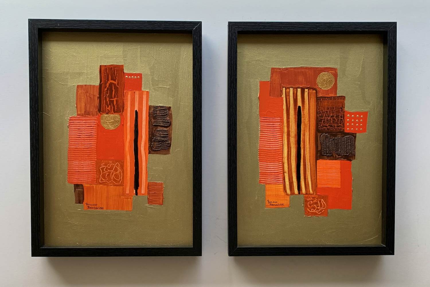 Ronald Boonacker - Italiaans Landschap /DUO (Certificaat van echtheid) verkocht voor € 155!