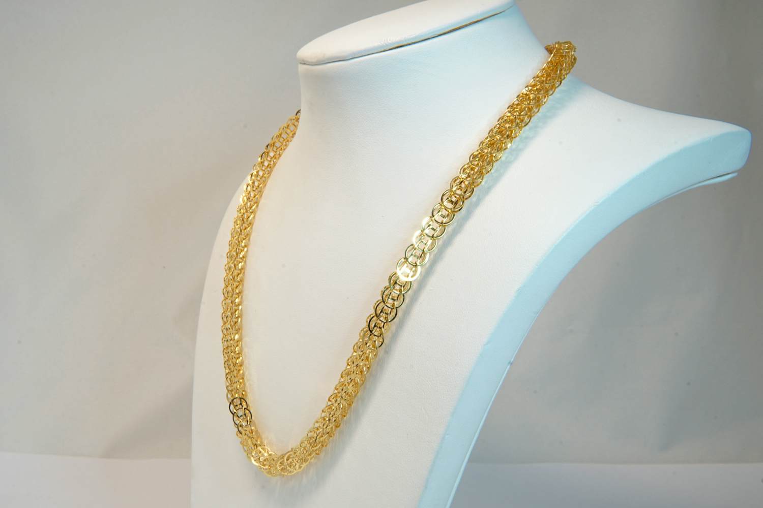 40 - 18 karaats geelgouden fantasie schakel collier kopen? Bied vanaf 920!