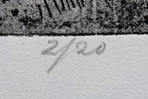 Jos van den Berg - Ets: Wind Veerse meer - 1973 kopen? Bied vanaf 39!