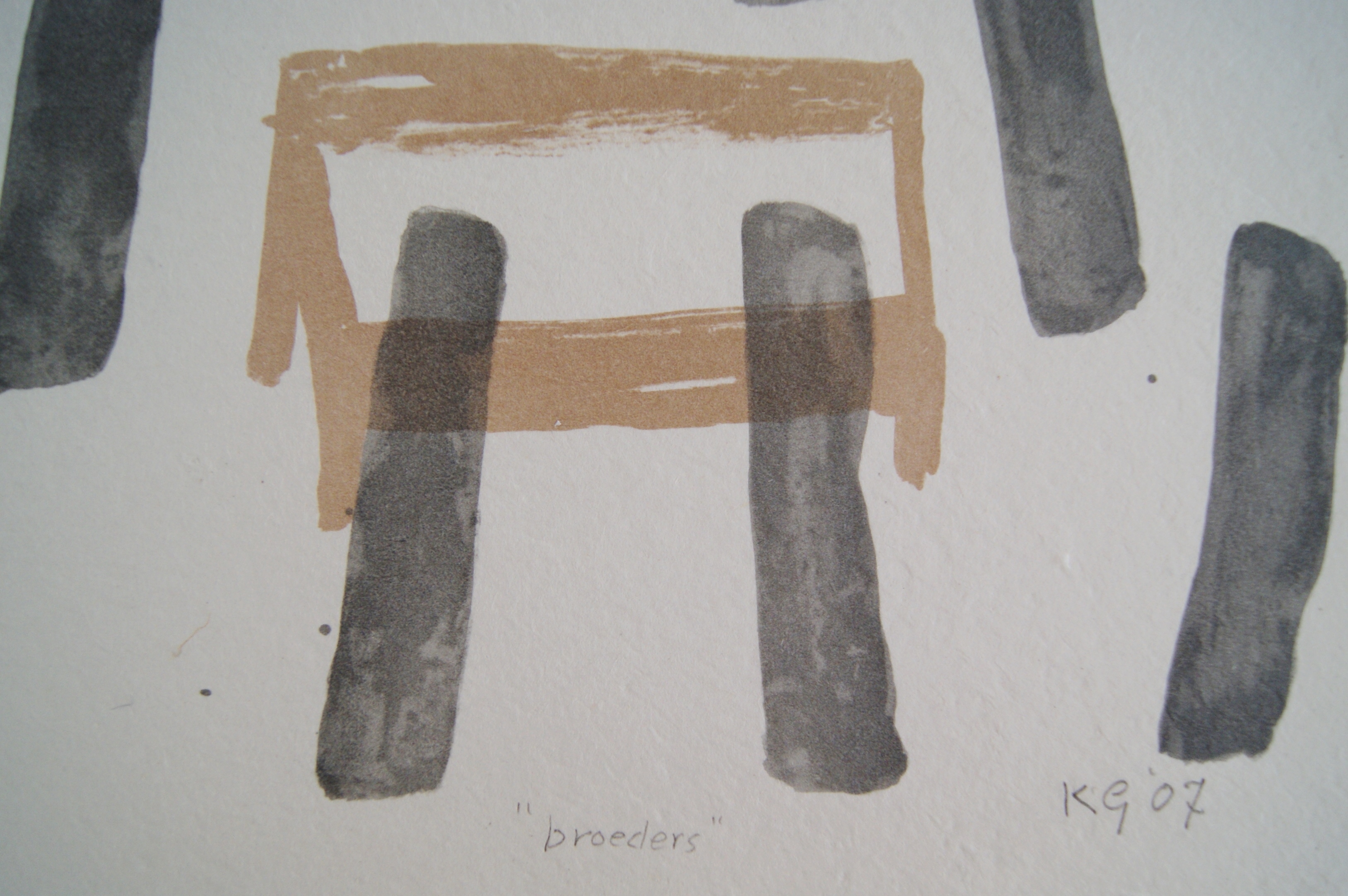 Klaas Gubbels - litho op handgeschept papier - 2007 kopen? Bied vanaf 145!