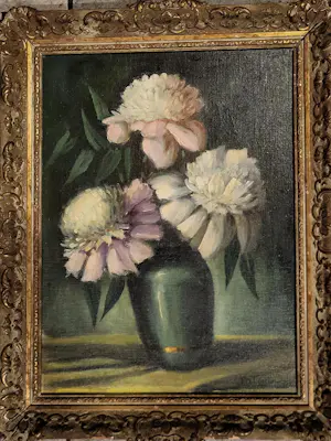 Piet Cottaar - Zinnia's in een vaas. kopen? Bied vanaf 75!