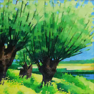 Willem Visser - Wilgen in landschap kaufen? Bieten Sie von 50!