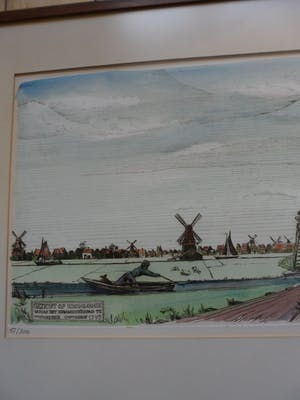 Lense Elzinga - Kleuren Ets, Krommenie anno 1795. kopen? Bied vanaf 35!