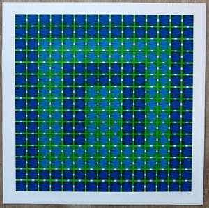 Henk van der Plas - Zeefdruk: geometrische compositie - 1988 kopen? Bied vanaf 49!