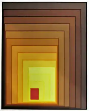 Niet of onleesbaar gesigneerd - Kleurenzeefdruk ABSTRACTE LIJNEN verkocht voor € 1!