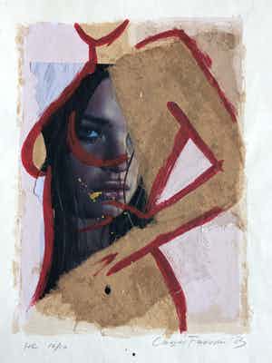 Casper Faassen - staand naakt III verkocht voor € 220!