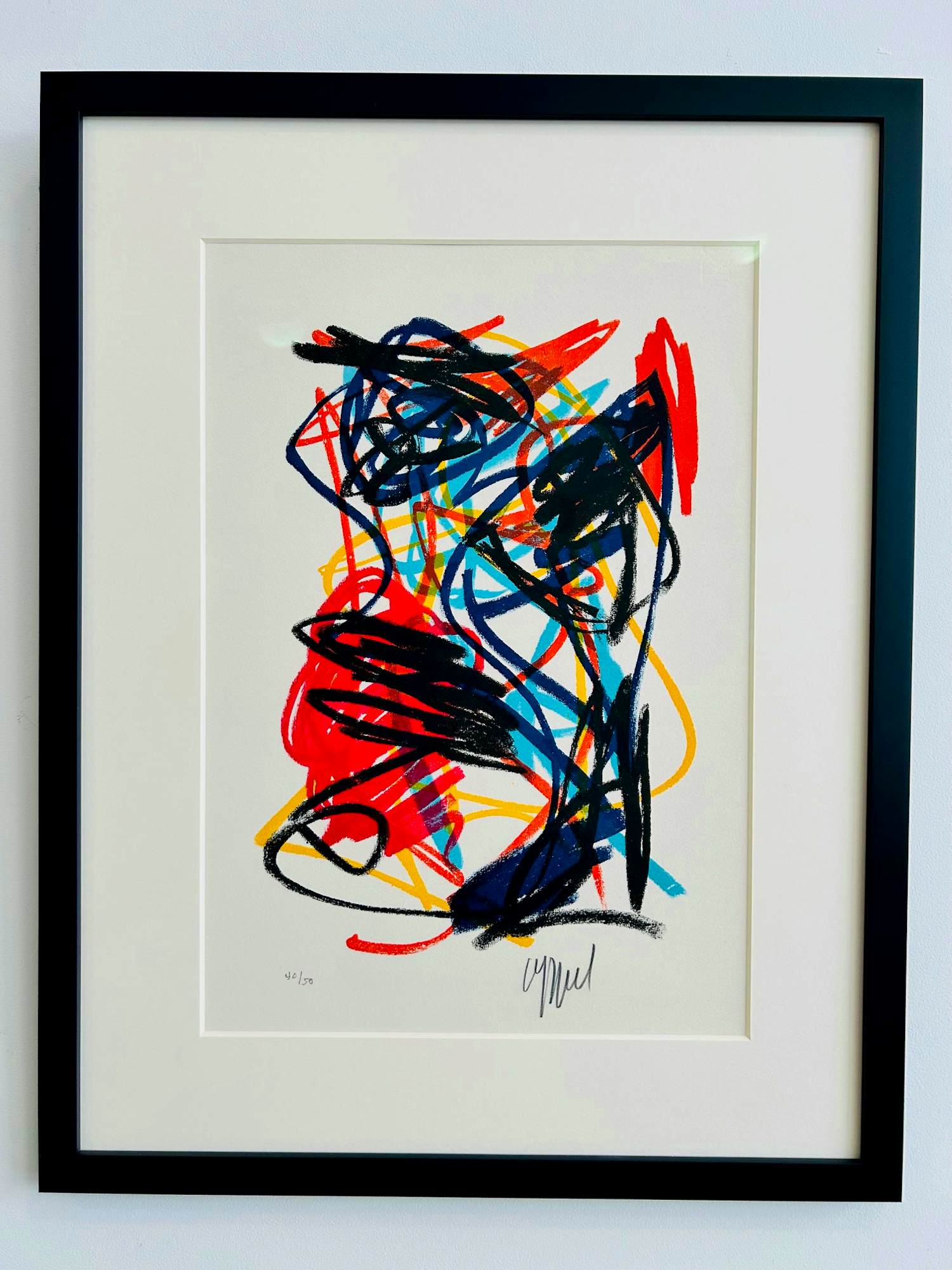 Karel Appel - Der Spiegel I ( KÖln, 1962) met nieuwe lijst! kopen? Bied vanaf 725!