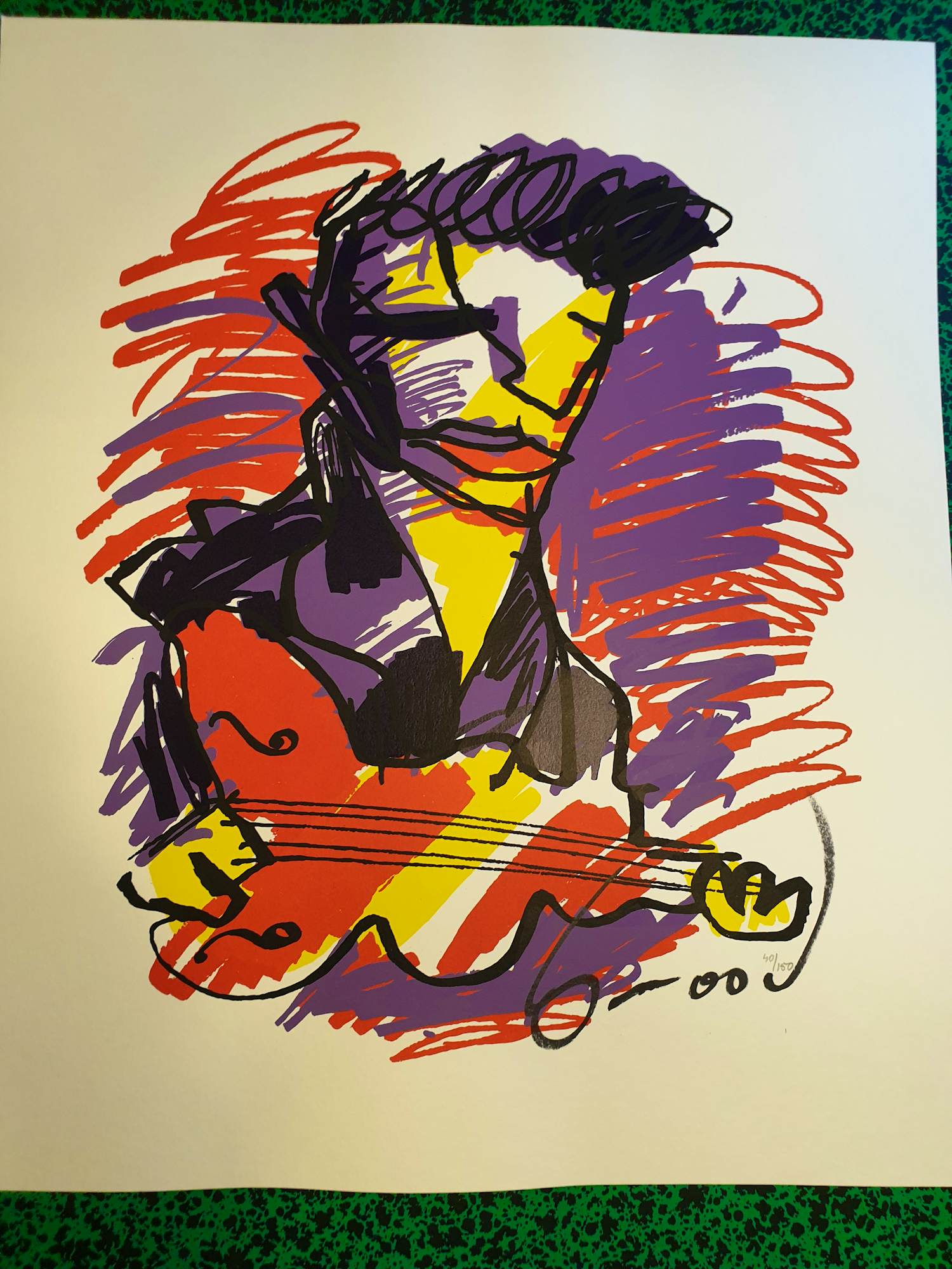 Herman Brood - ELVIS - 41/150 - gesigneerd kopen? Bied vanaf 195!