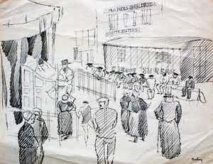 Herman Bieling - Pen tekening verkocht voor € 49!