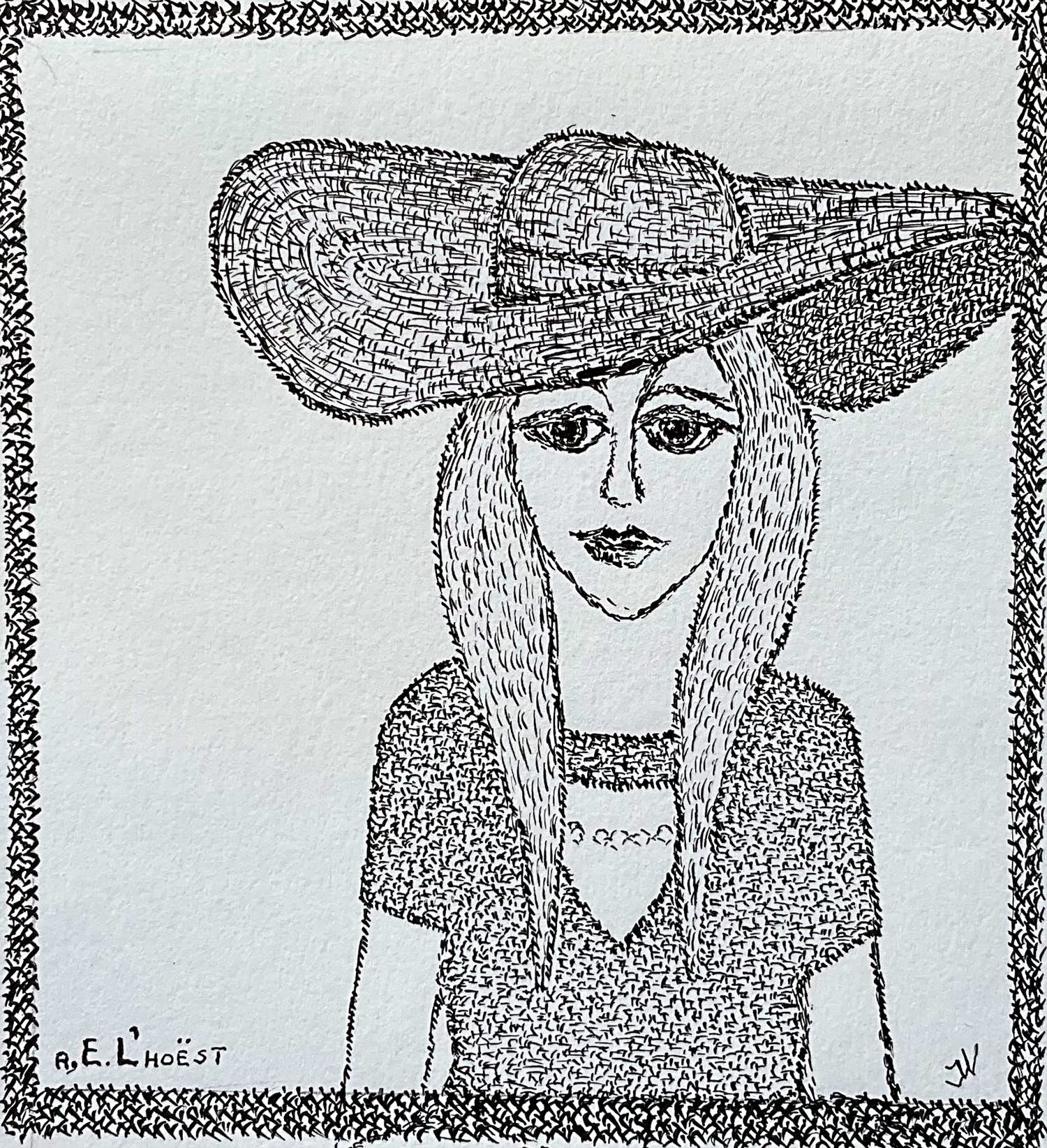 Jan Willem Versteeg - Portugese vrouw met hoed kopen? Bied vanaf 1!